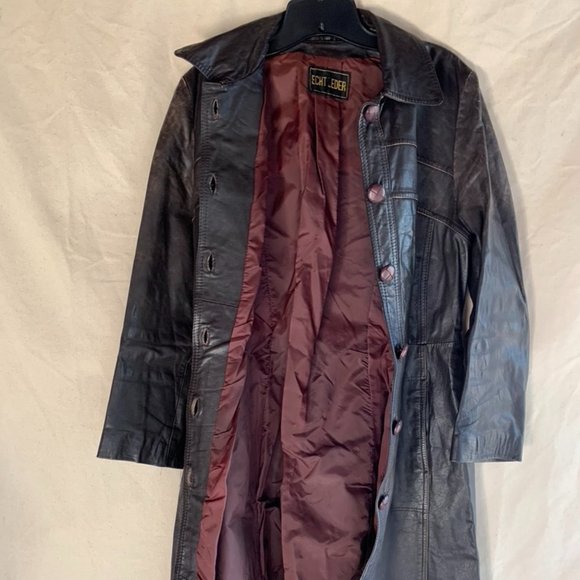 VINTAGE '1970's Austrian "Echt Leder" Mod Coat - Picture 4 of 9